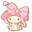 My Melody with a Giant Pink Bow White Pointer