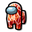 Among Us Red Zircon Character Orange Pointer