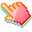 3D Pink Grapefruit Pixel Orange Pointer