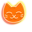 Orange Cat Neon Pointer
