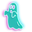 Turquoise Ghost Neon Pointer
