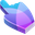 Purple and Blue Abstract 3D Pointer