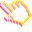 3D Yellow Pixel Pointer