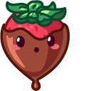 Kawaii Strawberry Cow and Strawberries cursor – Custom Cursor