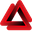 Red Penrose Triangle Pointer