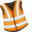 Road Worker Traffic Cone and Safety Jacket Pointer