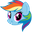 My Little Pony Rainbow Dash and Book Pointer