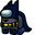 Among Us Batman Character Pointer