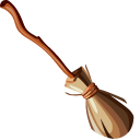 Witch Broom and Hat cursor – Custom Cursor browser extension