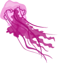 Aquarelle Jellyfish cursor – Custom Cursor browser extension