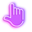 Purple Hand Neon Pointer