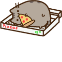 Pusheen and Pizza cursor – Custom Cursor browser extension