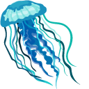 Aquarelle Jellyfish cursor – Custom Cursor browser extension