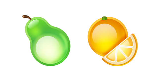 Frutiger Aero Pear and Orange курсор