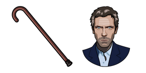 House Dr. Gregory House and Cane Cursor