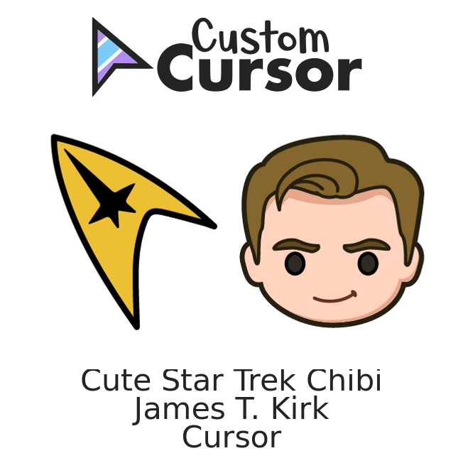 Cute Star Trek Chibi James T. Kirk cursor – Custom Cursor