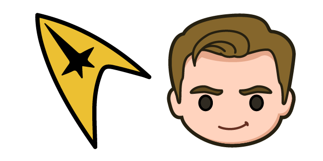 Cute Star Trek Chibi James T. Kirk  курсор