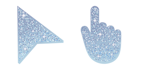 Columbia Blue Glitter cursor