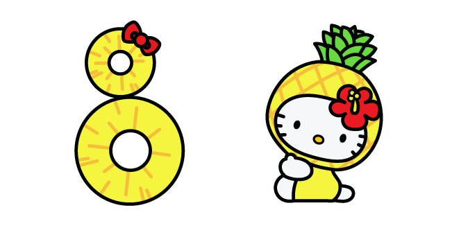 Hello Kitty Pineapple курсор