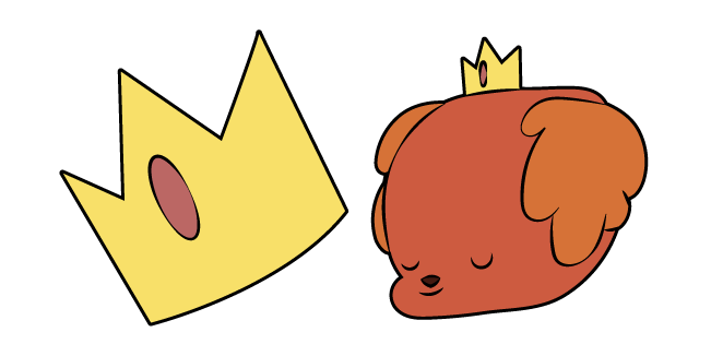 Adventure Time Hot Dog Princess and Crown курсор