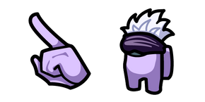 Among Us Jujutsu Kaisen Gojo Purple Character Cursor