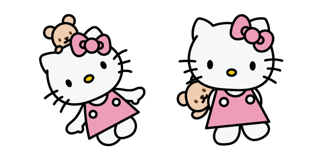 Hello Kitty y Juguete de Peluche Cursor