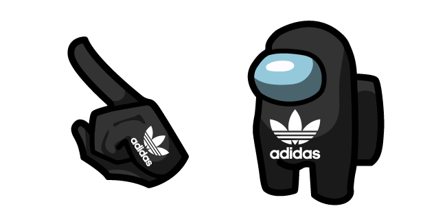 Among Us Black Adidas Character Cursor