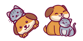 Cute Cat and Dog Cursor