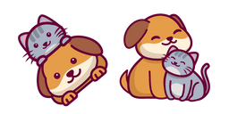 Cute Cat and Dog Cursor