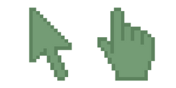 Asparagus Green Pixel Cursor