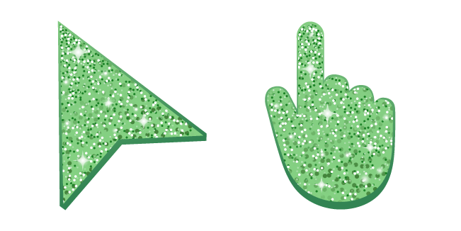 Pistachio Green Glitter Cursor