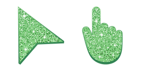 Pistachio Green Glitter Cursor