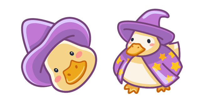 Cute Witch Duck Cursor