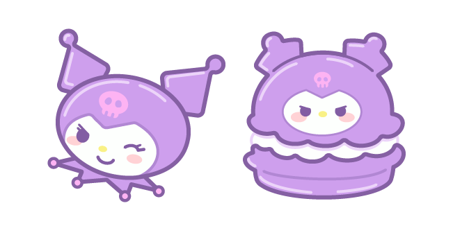 Sanrio Kuromi Purple Macaron Cursor