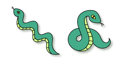 VSCO Girl Green Snake Cursor