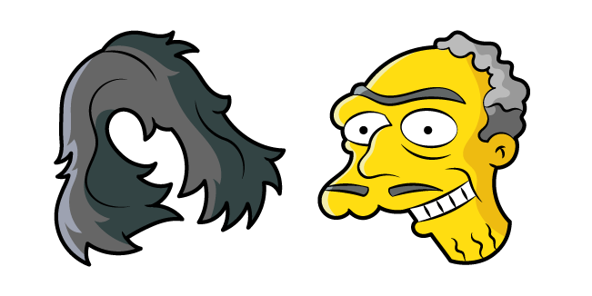 The Simpsons Morty Szyslak and Wig Cursor