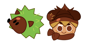 Cookie Run Chestnut Cookie et Spiky Curseur