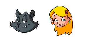 Sabrina: The Animated Series Sabrina and Salem Cursor