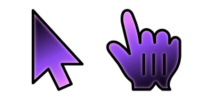 Black Purple Glow Gradient cursor