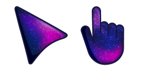 Blue Purple Galaxy Cursor