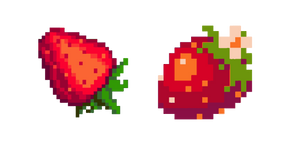 Red Strawberry Pixel Cursor