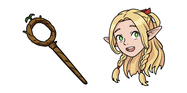 Delicious in Dungeon Marcille Donato and Ambrosia Staff Cursor