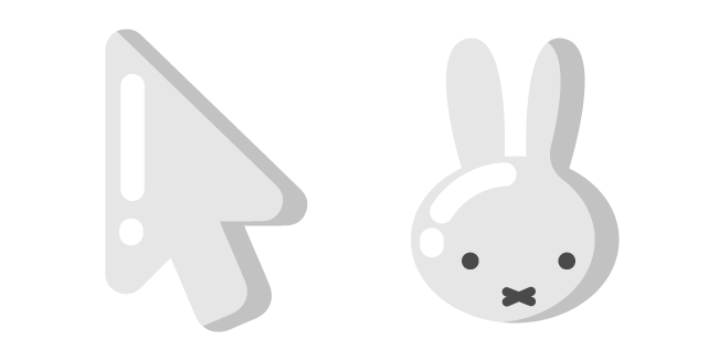 Minimal Miffy Rabbit Cursor