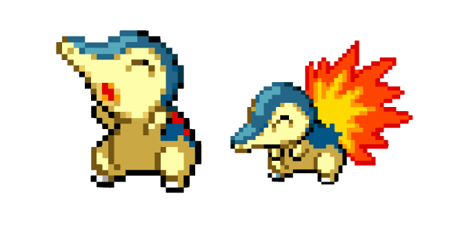 Pokemon Cyndaquil Pixel Cursor