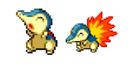 Pokemon Cyndaquil Pixel Cursor