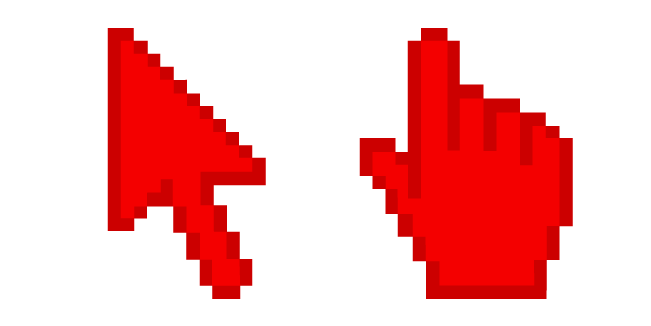 Off Red Pixel Cursor