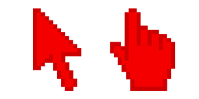 Off Red Pixel Cursor