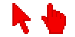 Off Red Pixel Cursor