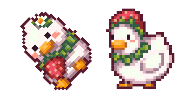 Pato de Fresa Pixel Cursor