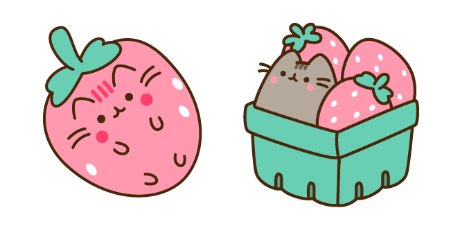 Pusheen and Strawberry курсор